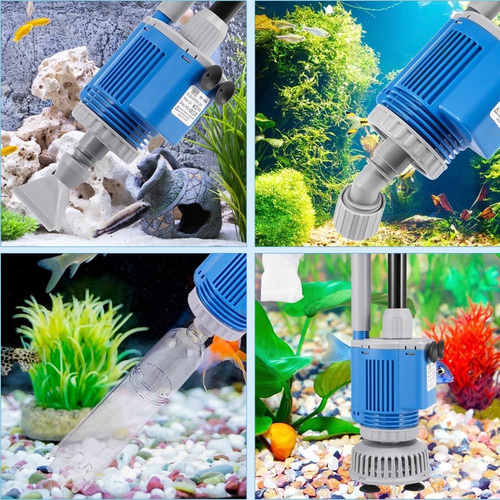 Assembly steps for the SakerPlus Aquarium Gravel Cleaner