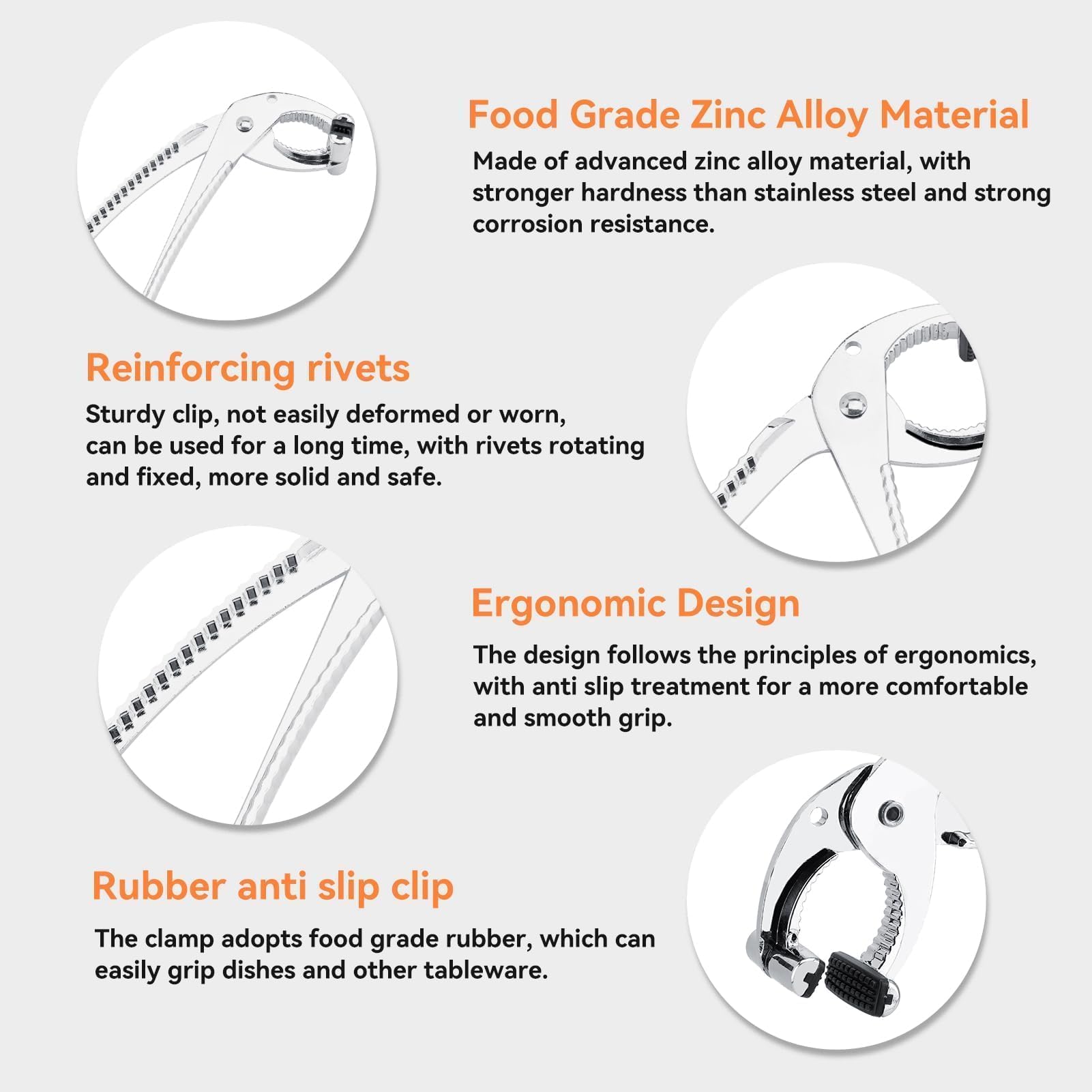 Grijper Clips, Zinklegering Anti-Brandwonden Oven Clip Tang Grip Grabber voor Hot Pot Plaat Bakplaat Pan Schotel
