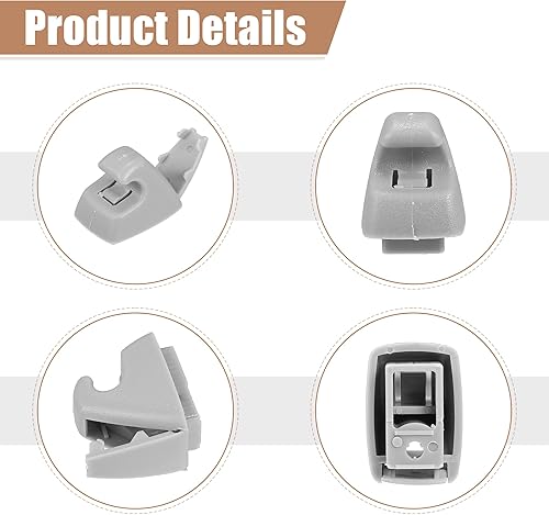 Miniatura 6 de uxcell 4 unids parasol Soporte Clip Retenedor para Chevrolet Cruze 2011-2016 No.959949759599497615882854 Soporte de visera solar Clip Soporte