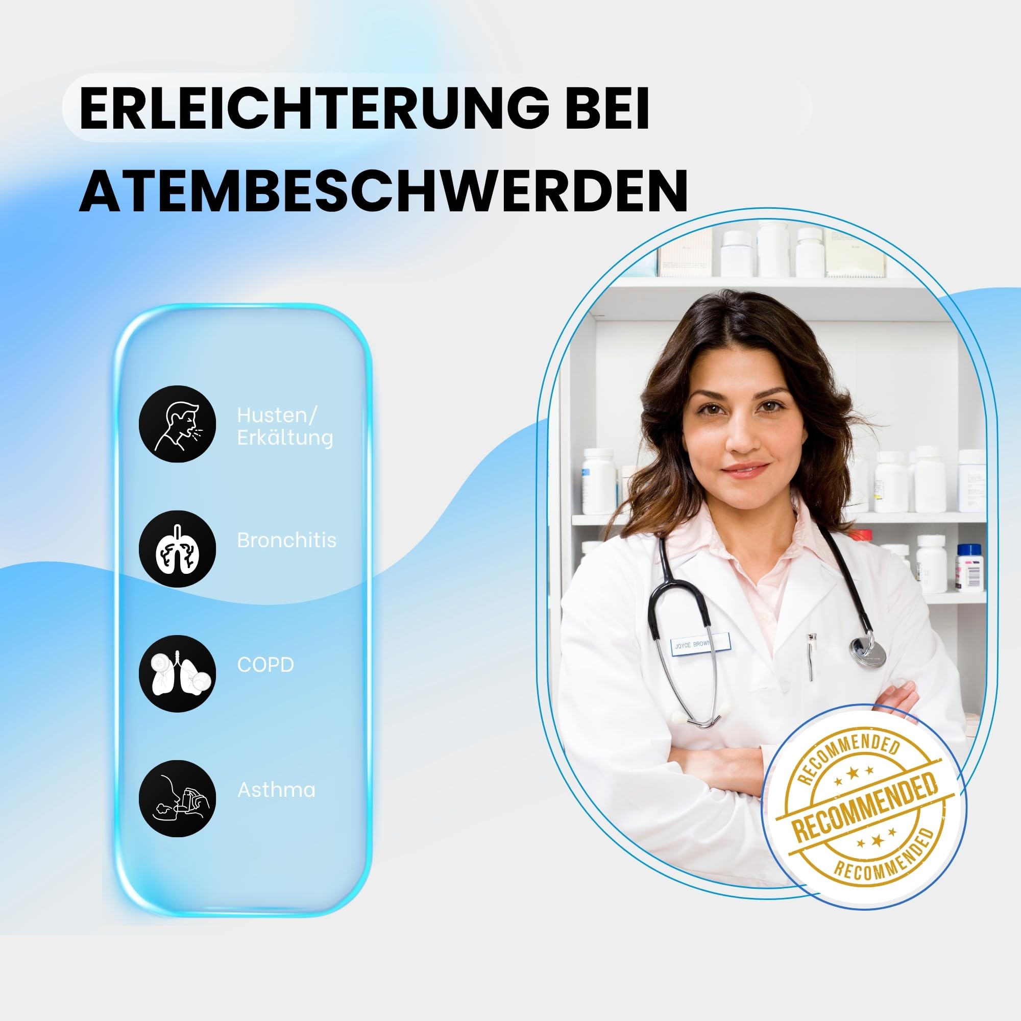 Tragbares Vernebler Set - Inhalationsgerät + 30 Ampullen Sterile NaCl 0,9% Kochsalzlösung zur Inhalation + Reinigungstücher für Reise und Haushaltsgebrauch for Adults and Kids