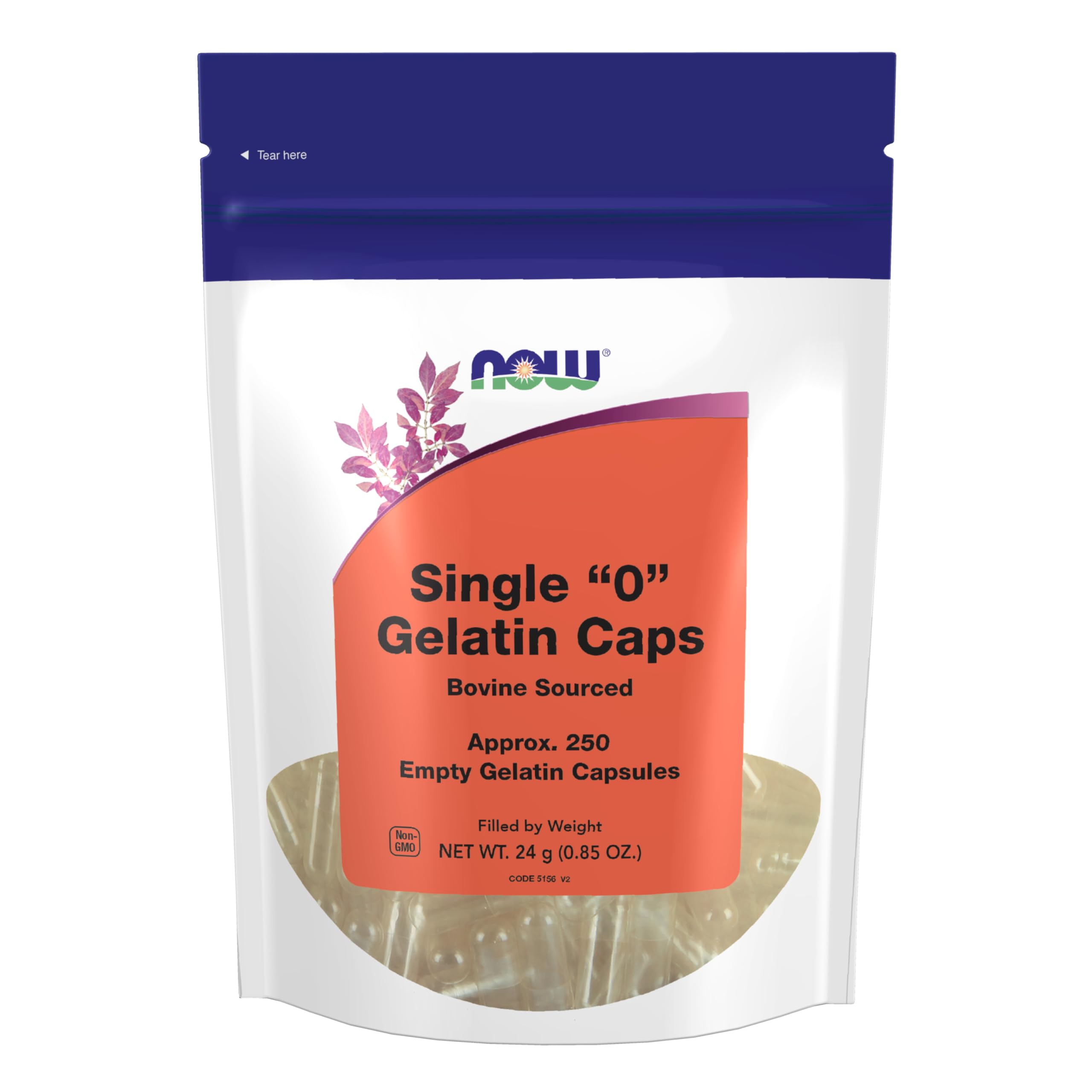 NOW Supplements, Empty Gelatin Caps, Single "0", Bovine, 1,000 Gel Caps — Amazon image 9