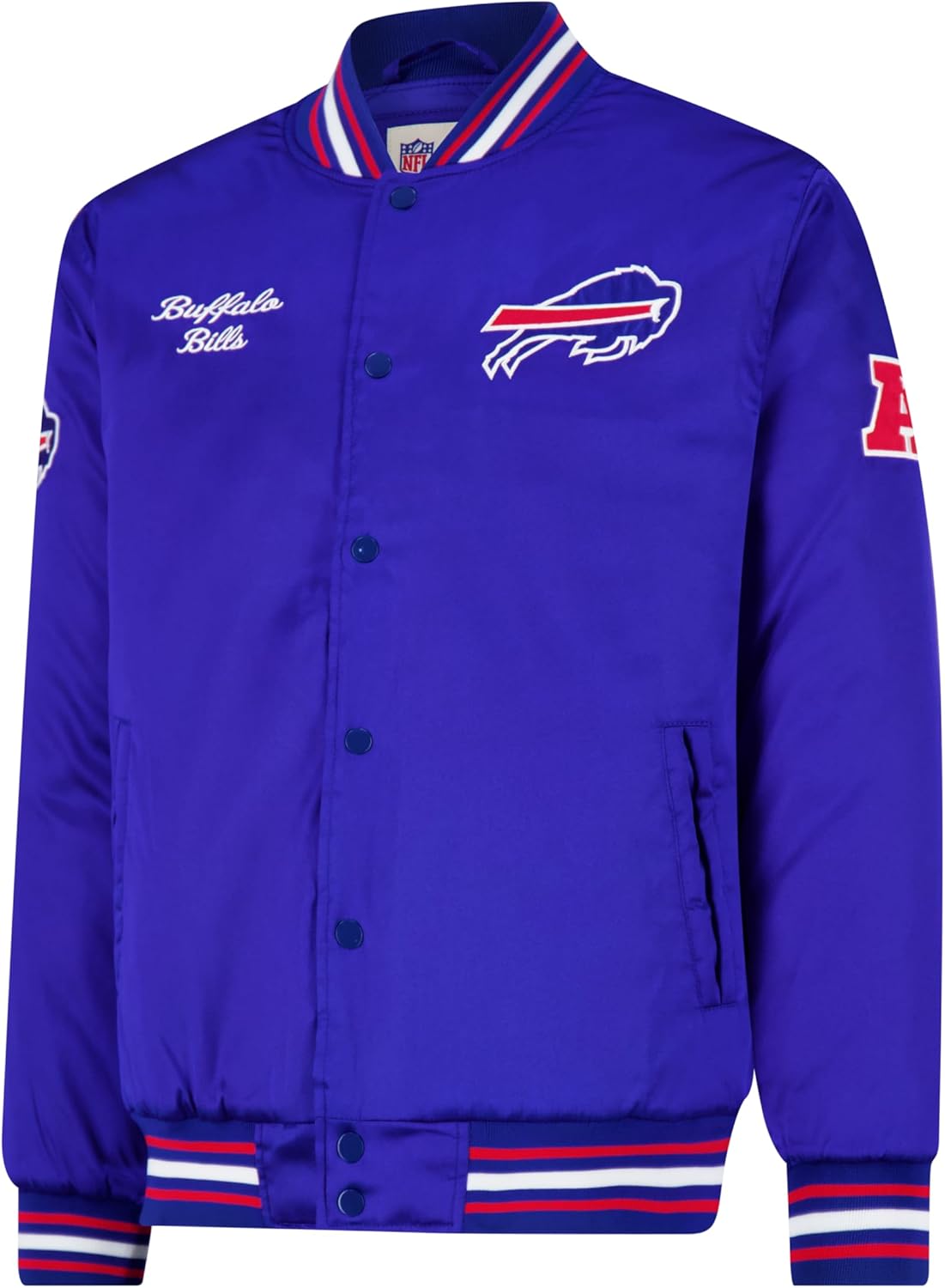 Ultra Game Mens NFL Official Supreme Satin Jacket - Image 2