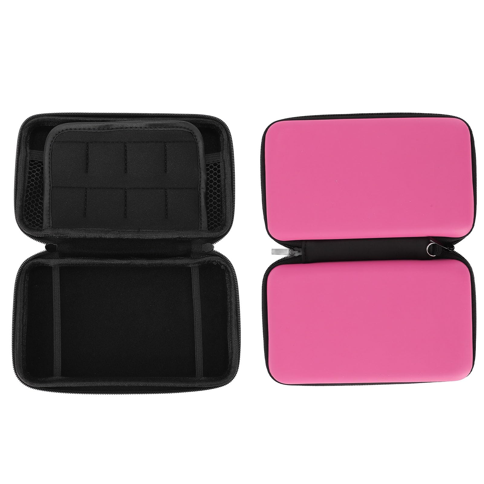 Custodia Protettiva Rigida per Console di Gioco, Portatile per New 3DS XL, New 2DS XL, 3DS XL, 3DS LL, Rosa con Tasca