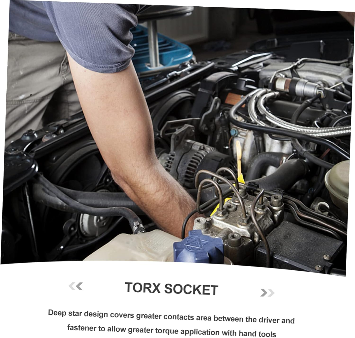 Large Socket Set Socket Bit Metal External Polished Surface