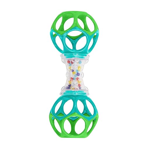 Vista 13 de Bright Starts Little Shakers Set de 6 piezas para regalo, Tecnología Oball de fácil agarre, sonajeros para bebés, bolas y mordedores, juguetes