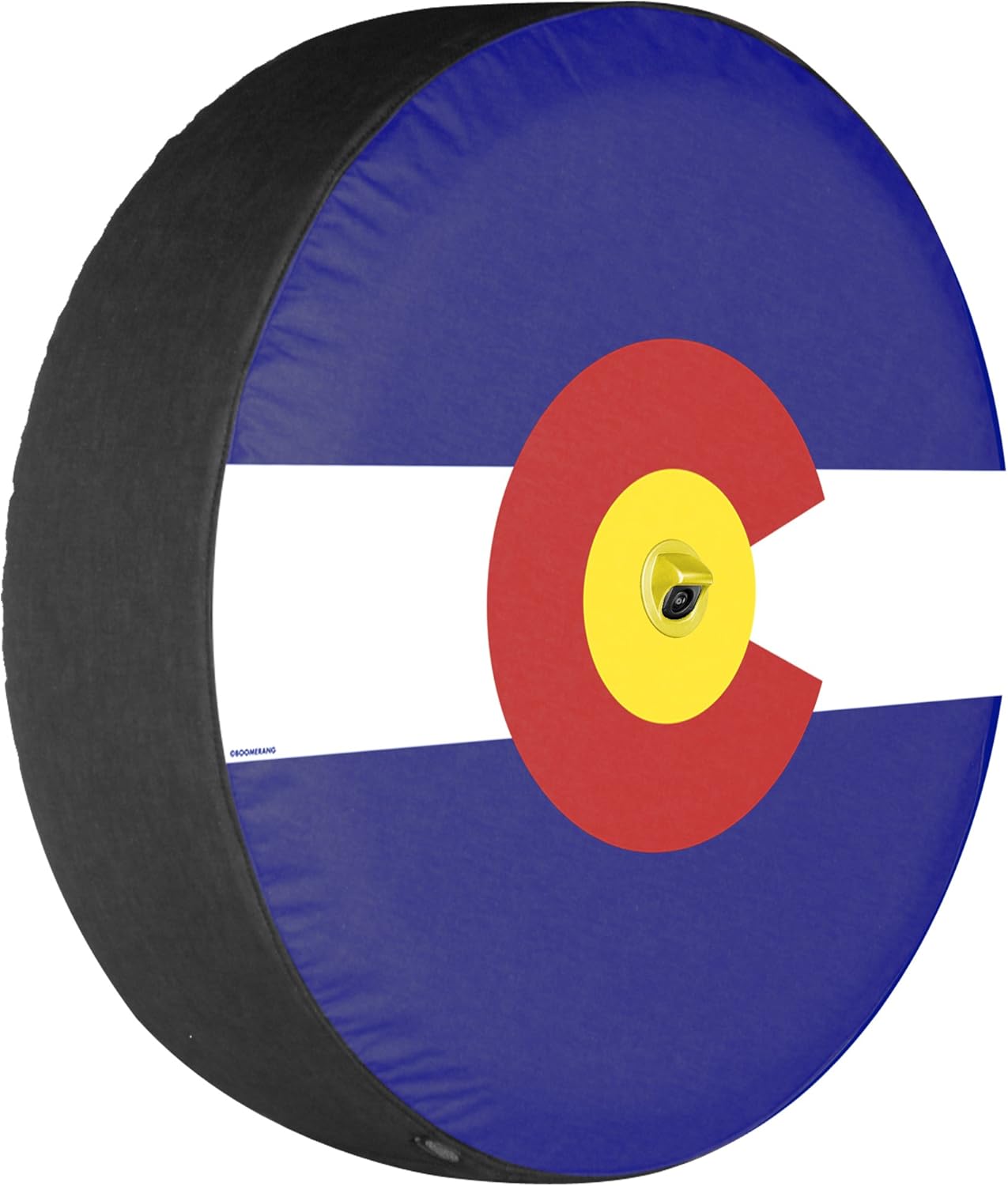 Boomerang - Colorado Flag - 32" Soft JL Tire Cover for Jeep Wrangler JL (with Back-up Camera) - Sport & Sahara (2018-2024)