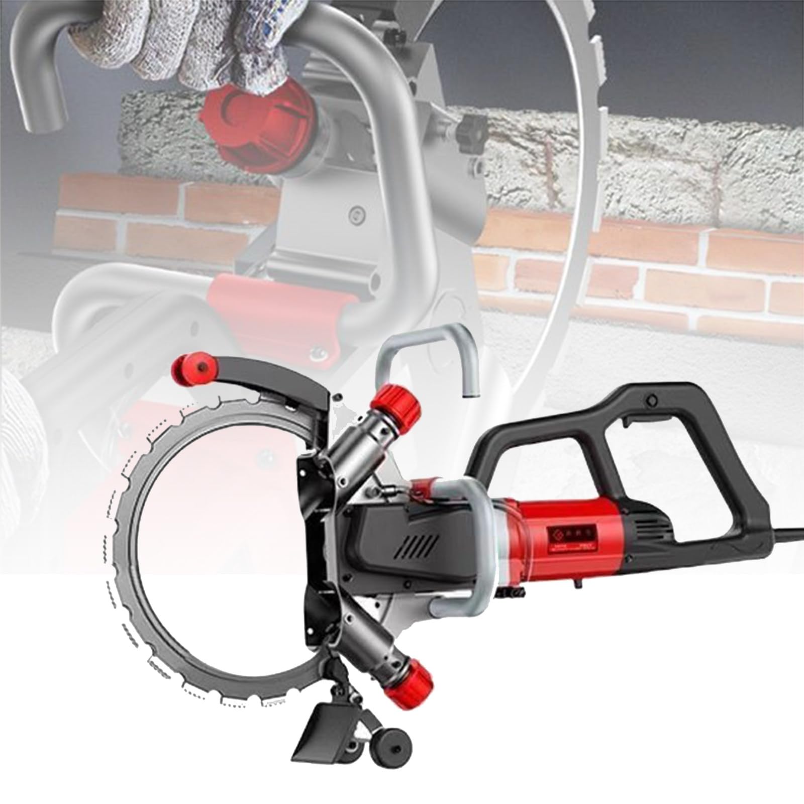 Sierra circular para cortar hormigón, profundidad de 370 mm, ergonómica y versátil para piedra, hormigón armado, materiales de pavimentación y ladrillos