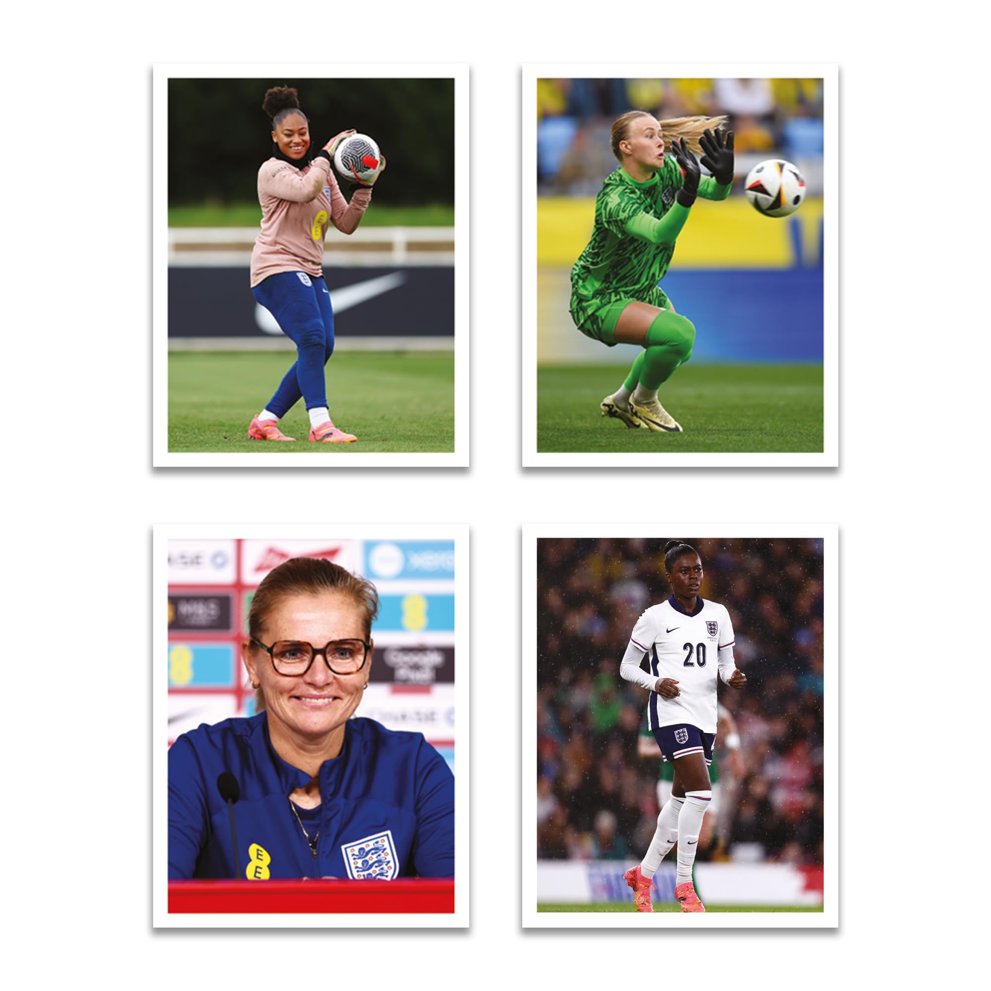 England Lionesses Offizielle Aufkleber-Kollektion 2025, 36 Packungen