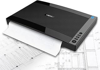 VIISAN 3120 A3 Large Format Flatbed Scanner, 1200 DPI, Scan 12" x 17" in 8 sec, Frameless, Auto-Scan, Document & Photo & Book Scanner, Design for Library, School and Soho. Supports Windows & Mac