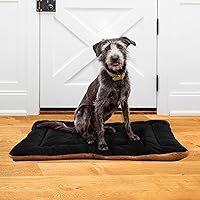 Vista 108 de Dog Bed Mat Soft Comfortable Anti-Slip Bottom Pet Mat Washable Cat Kennel Crate Pad for Small Medium Large Pets 18x24in Hot Pink Beige