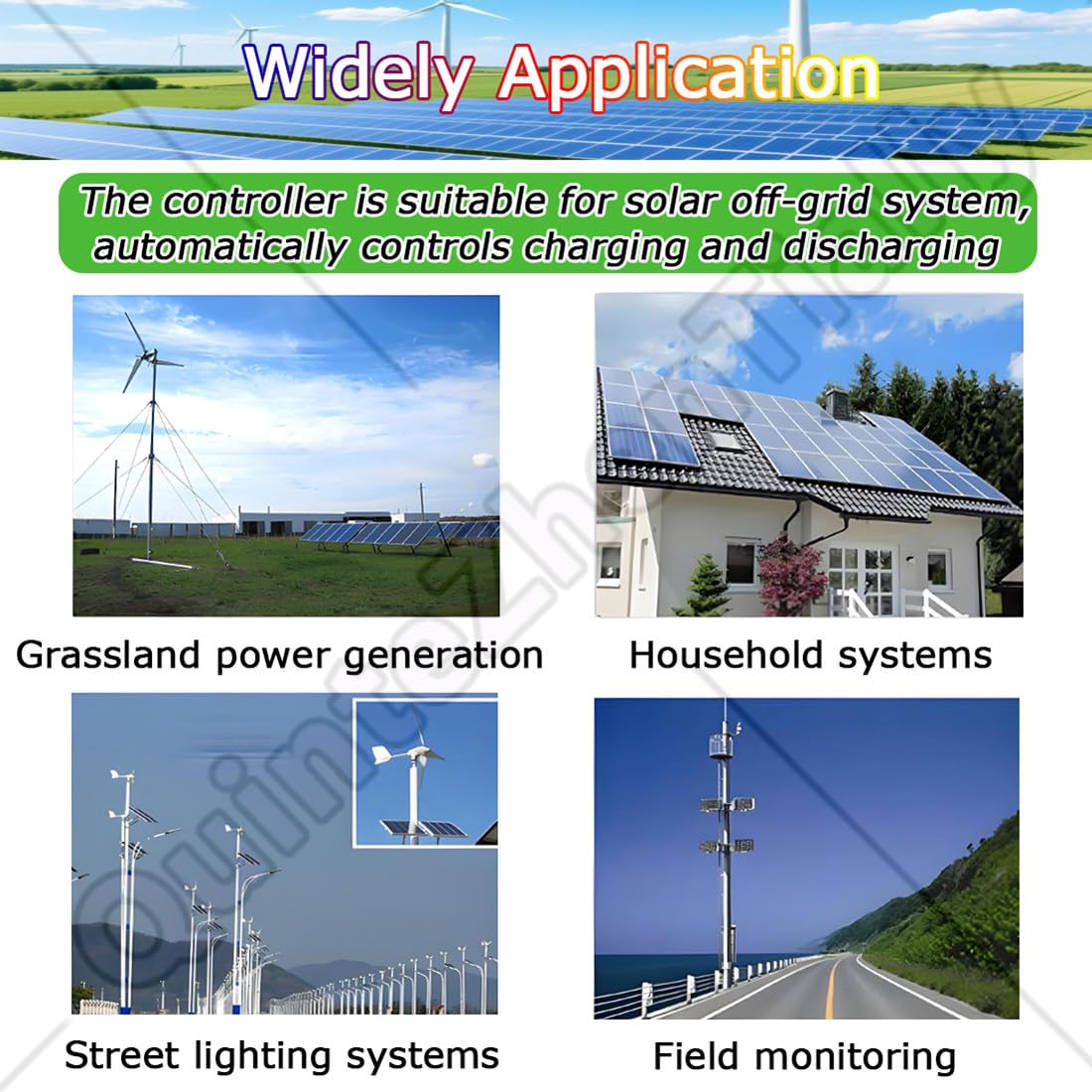 off Grid Mppt Wind Solar Hybrid Controller,Regolatore Carica Ibrido Solare Eolico App WiFi Mobile,umidità 10%~90% (Senza Condensa),Classe Protezione Ip30,per Eolico Pannelli 6000W