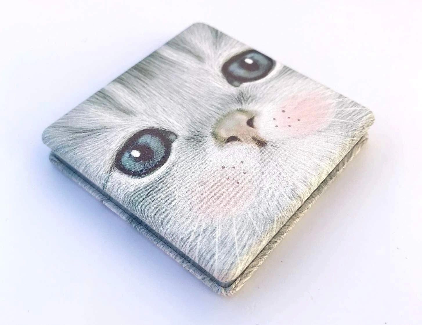 D&A Gifts Cat Compact Mirror - Cat Handbag Mirror - CAT1