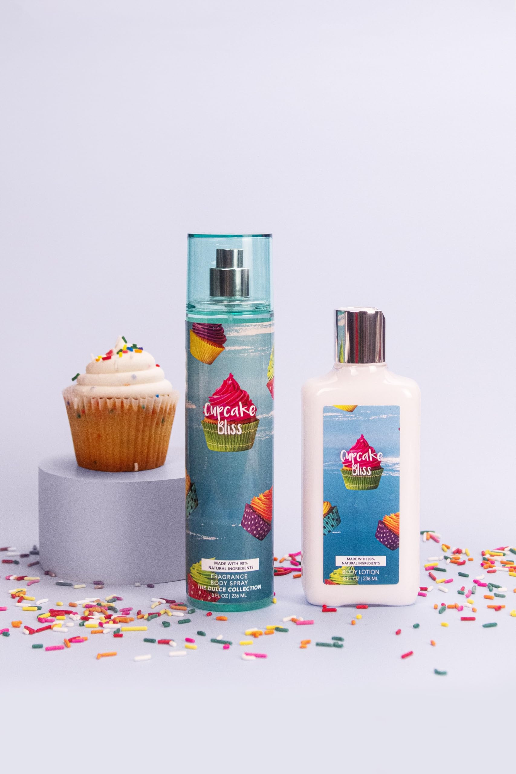 So French Dulce Collection Body Mist and Lotion Set (Cupcake Bliss)