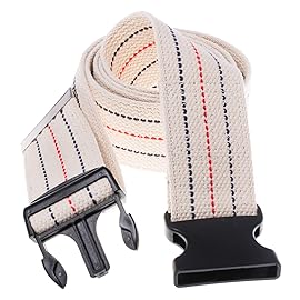 COW&COW Gait Belt 60inch - Transfer and Walking Assistance with Quick Release Buckle for Caregiver Nurse Therapist 2 inches(Beige)