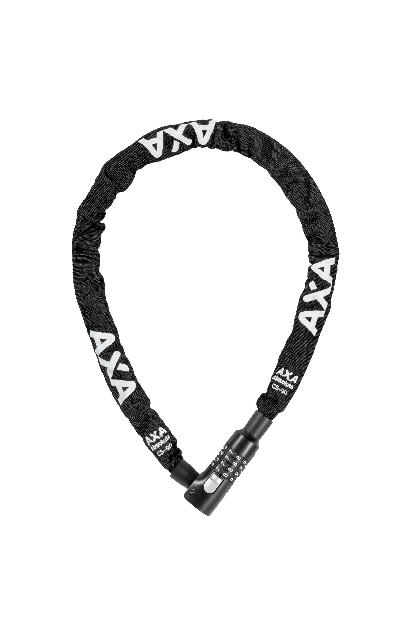 AXA Absolute C5-90 Chain Lock with Code - Length 90cm - Security Level 7 - Steel Links 5mm