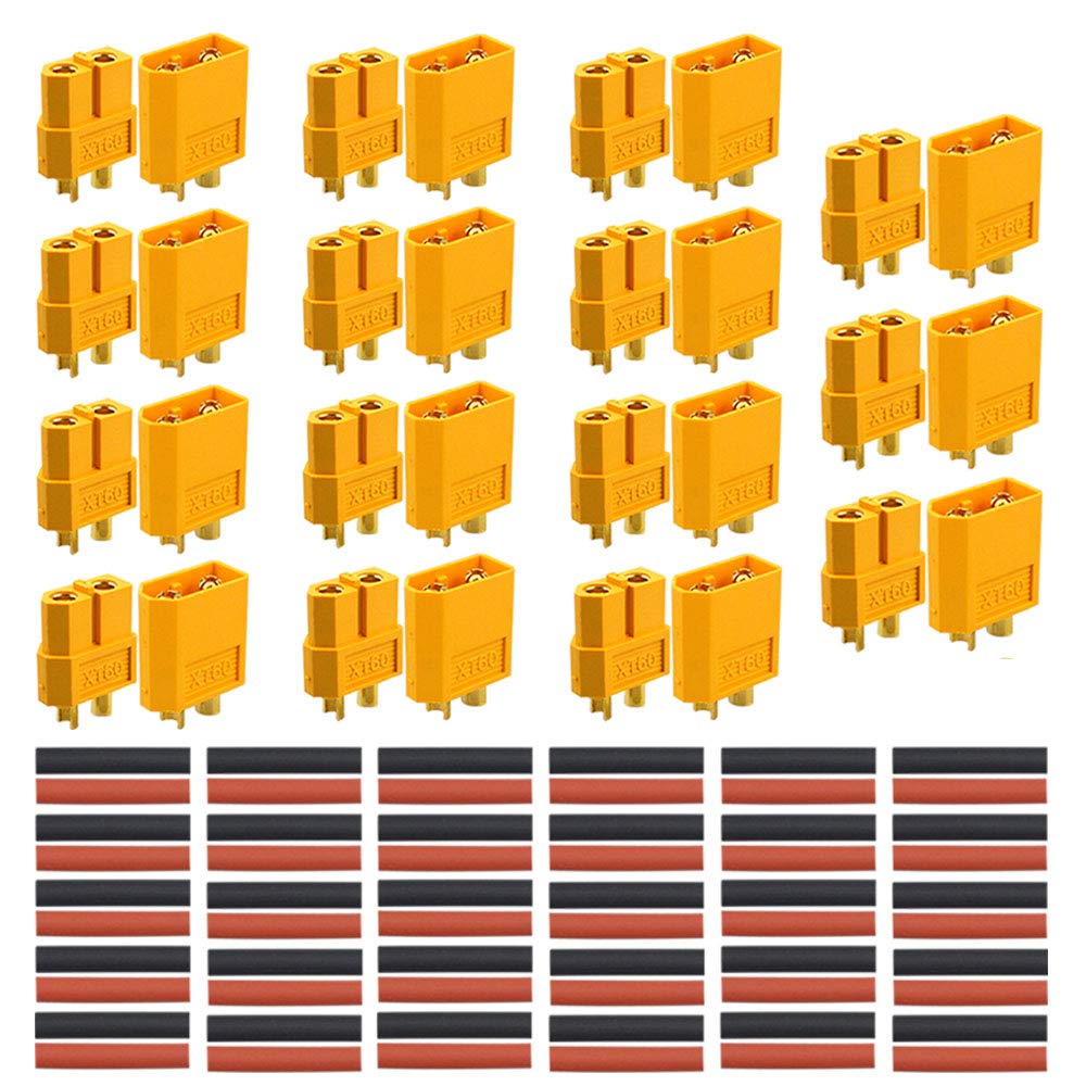 2 Pairs Connettore Spina XT60XT60H Guaina, XT60 Connettore Maschio Femmina, Proiettile Connettori, con Connettore di Alloggiamento Guaina per Batteria Lipo RC Aerei Auto FPV Drone 2 Pairs Connettore Spina XT60XT60H Guaina, XT60 Connettore Maschio Femmina, Proiettile Connettori, con Connettore di Alloggiamento Guaina per Batteria Lipo RC Aerei Auto FPV Drone