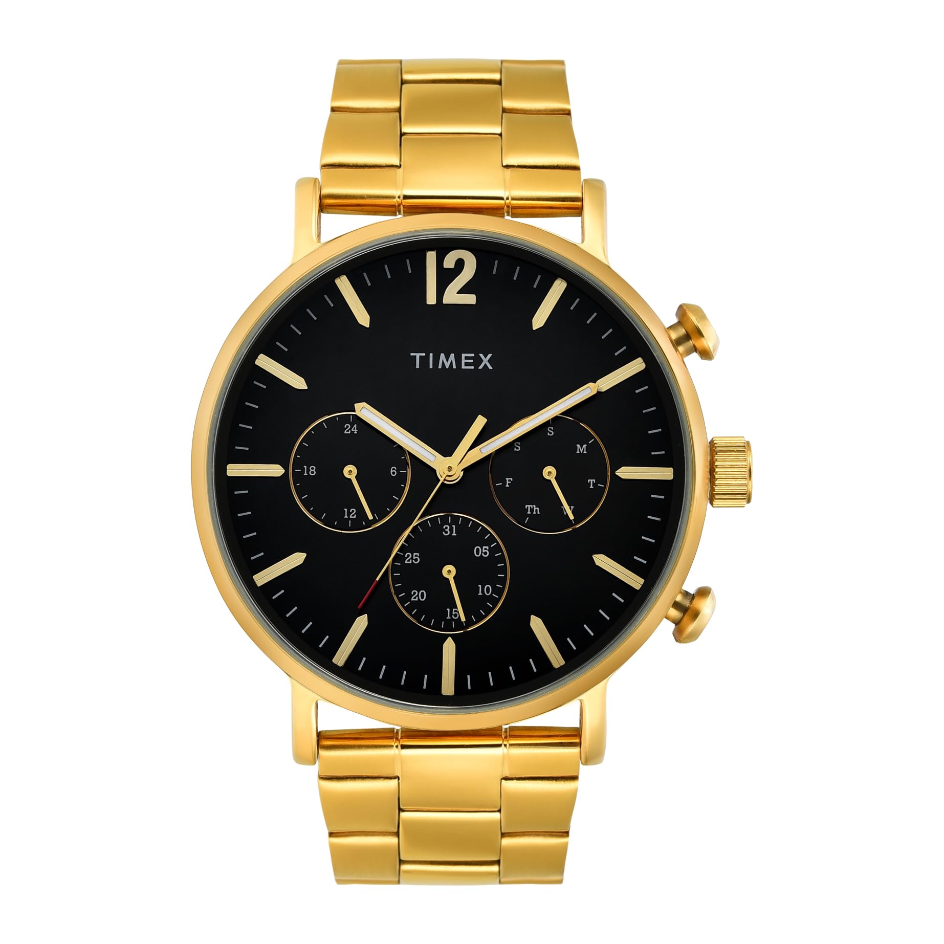 TIMEX Stainless Steel Men Black Round Multifunction Dial Analog Watch- Tweg20025 (B0CQRP9GWH) Amazon Price History, Amazon Price Tracker