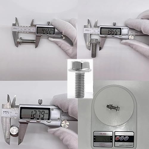 Miniatura 12 de Junta de brida de escape de 2 pernos de 2.5 pulgadas y 2.441 in Colector de brida de silenciador de 2.5 pulgadas 120-06310-0002 Junta de perno de 5