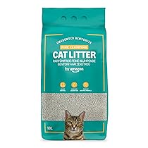 by Amazon Lettiera per Gatti con Agglomerante Fine, Senza Profumazione, 10L