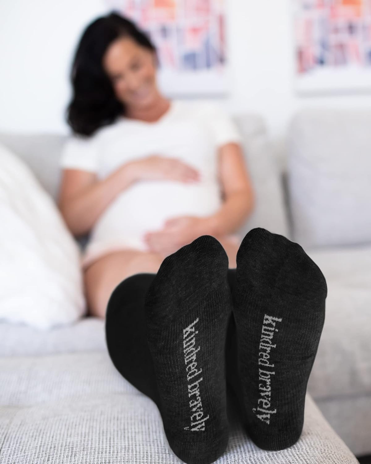 Kindred Bravely Maternity Socks 4-Pack Bundle | Graduated Compression Socks for Circulation Pregnancy Travel (Small) - Image 3