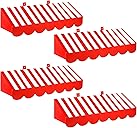Tallew 4 Pcs 3D Circus Awning Wall Decoration Carnival Awning for Halloween Carnival Theme Party Classroom Decorations(Red and White)