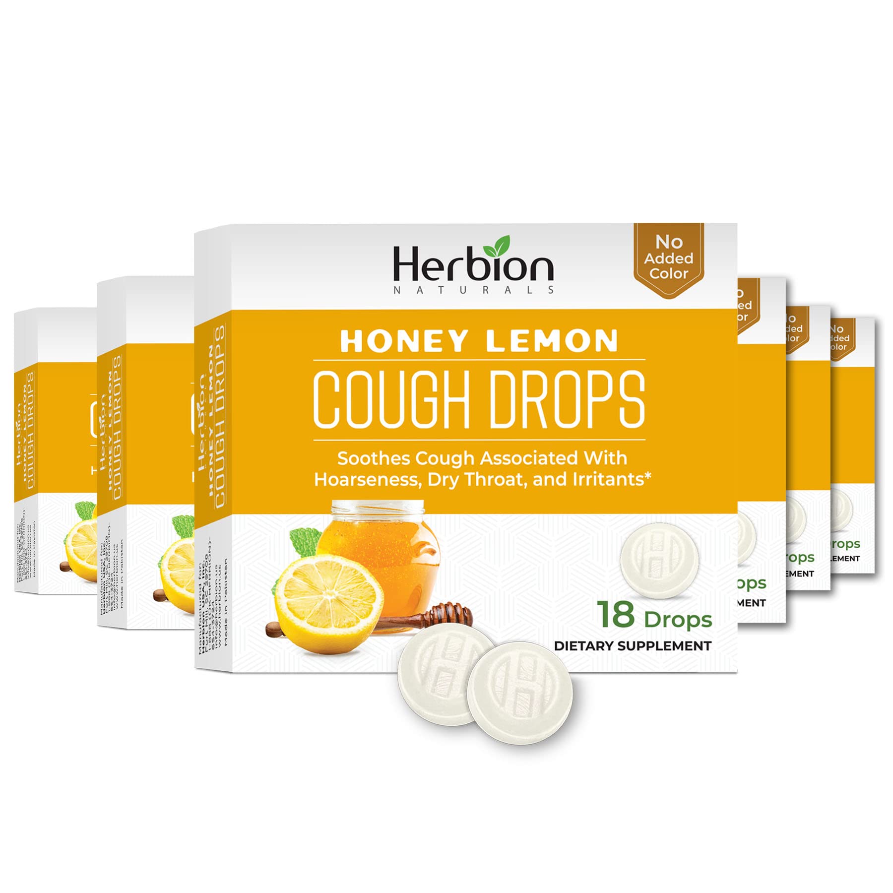 Amazon.com: HERBION Naturals Cough Drops, Dietary Supplement