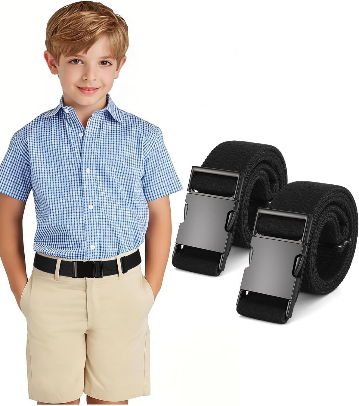 BELTROAD Kids Stretch Belt Adjustable Elastic Belt for Boys Girls Kids
