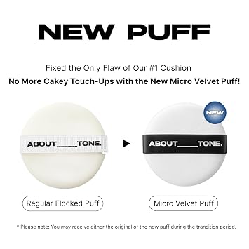 ABOUT TONE Powder Pact - Pressed Powder Compact with Mirror and Puff Makeup Fixing Setting Natural Blur Semi-Matte Finish Transparent Face Tone-Up Oil & Sebum Control Vegan (SEBUM CUT POWDER PACT)