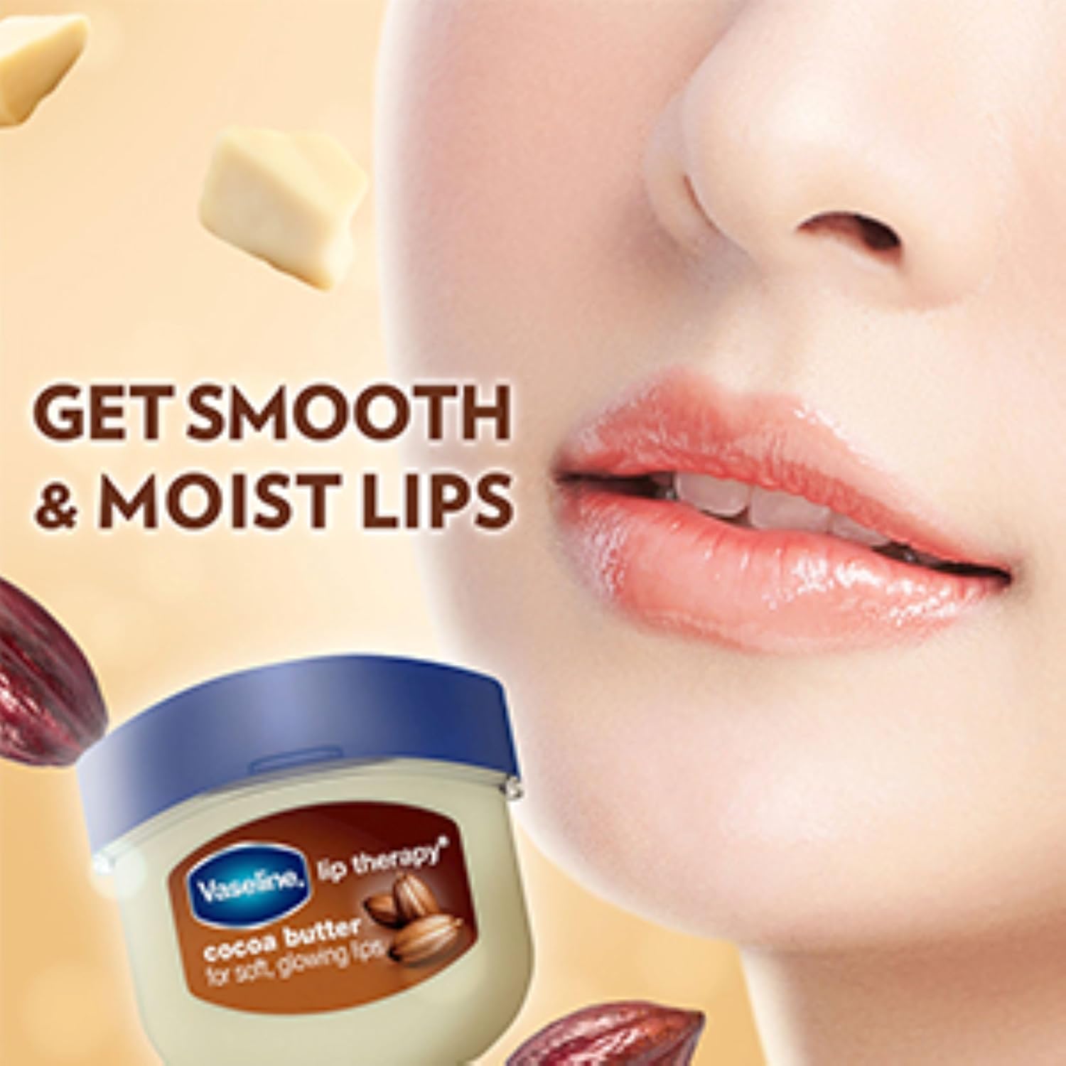 Vaseline Lip Therapy Lip Balm Mini, Cocoa Butter, 0.25 oz image 3