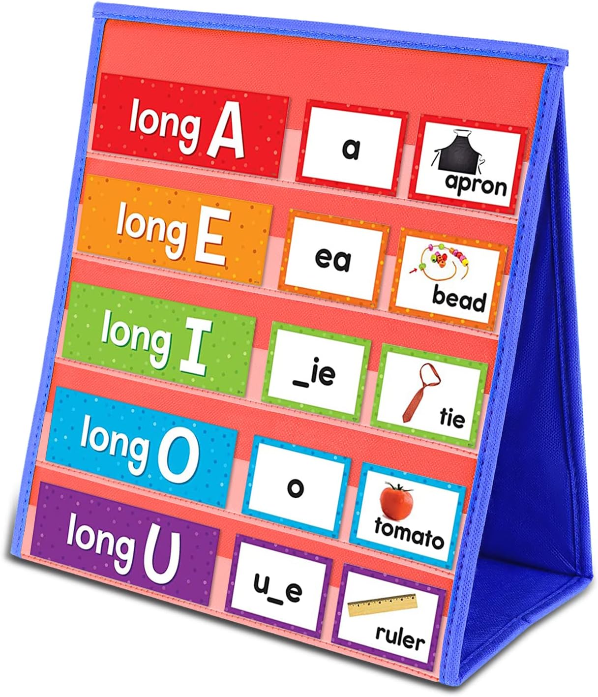 VNOM Pocket Chart Table Top, Desktop/Tabletop Teaching Pocket Chart