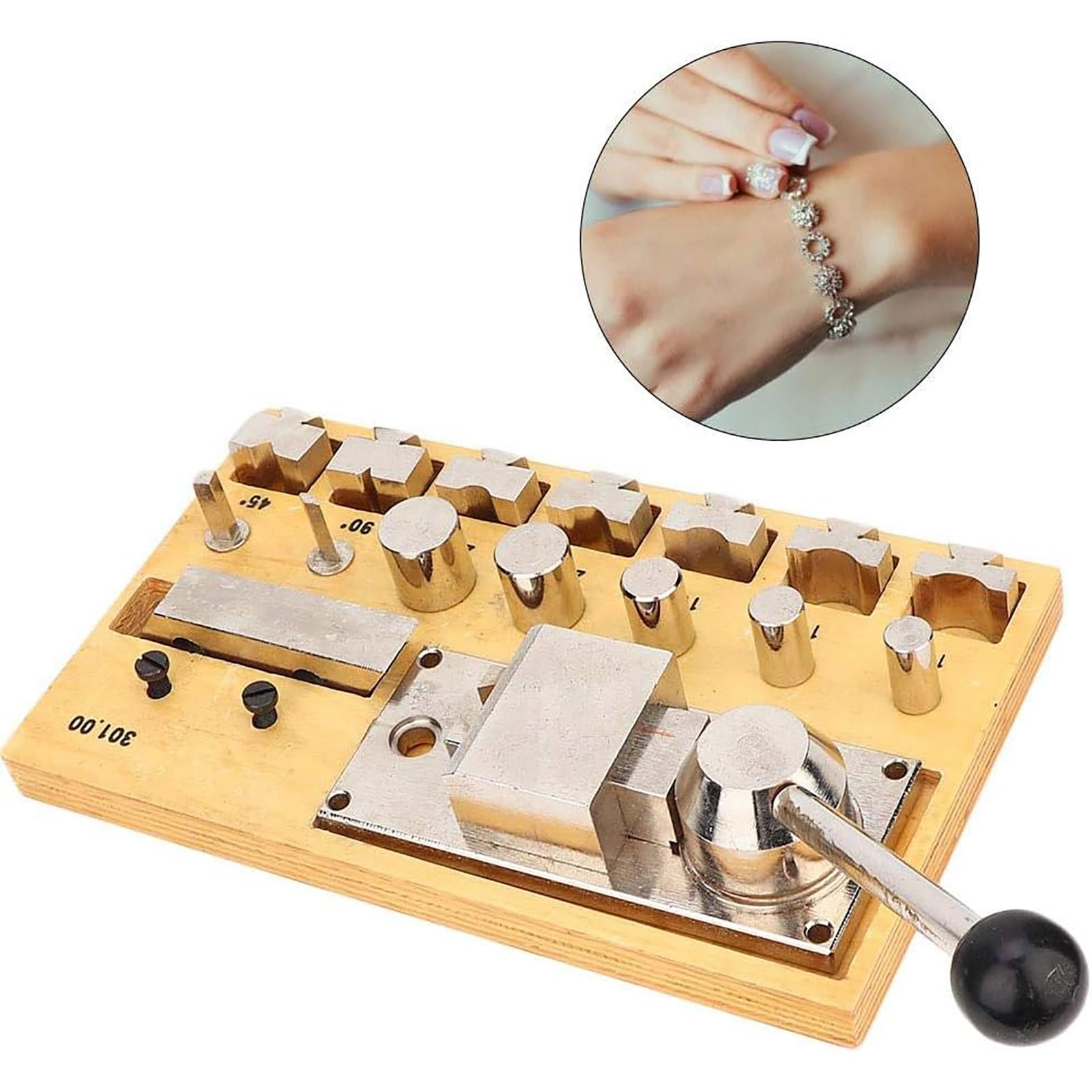 Jump Ring Maker, Professionele roestvrijstalen handmatige Jump Ring Maker Machine Sieraden Tool met 20 doornaccessoires voor sieradenmakers kopen vanaf een prijs van 45