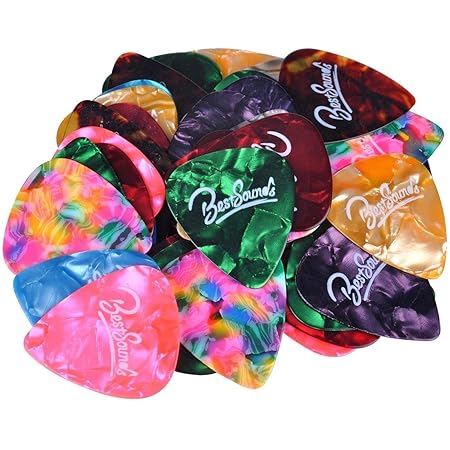 Leopard Pink Cheetah Guitar Picks 6-Pack – Thin, Medium, Heavy Thickness (0.46mm, 0.71mm, 0.96mm) For Acoustic, Electric, Bass & Ukulele