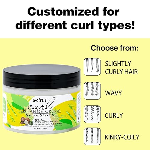 Miniatura 4 de Crema de rizos de 112 onzas para cabello rizado bobinas ondas acondicionador de aceite de karité natural grueso productos para el cabello rizado