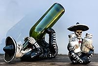 Vista 9 de Ebros Gift Juego de 2 figuras tradicionales del Día de los Muertos Esqueleto de Mariachi Folklore Banda Cantante de Vino y Salero Pimentero Salero
