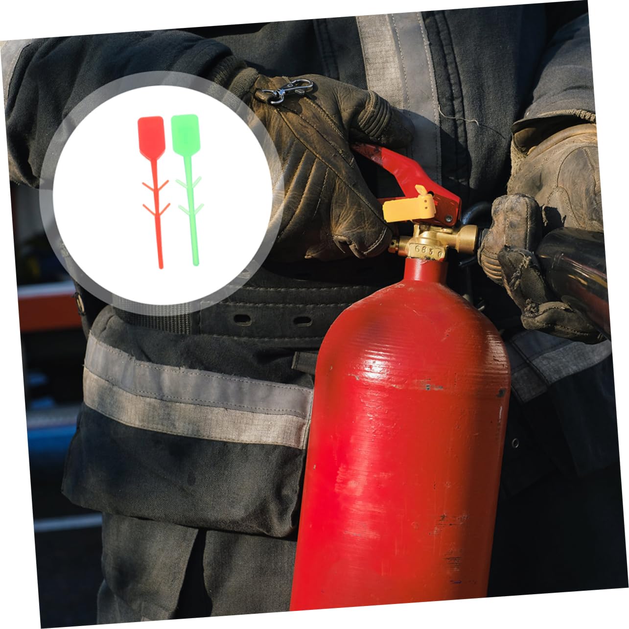 Hemobllo 1000 Piezas Accesorios Para Extintores Suministro De Extintor De Incendios Pasadores Para Extintor De Incendios Sello De Seguridad Sellos De Seguridad Para Extintores. El Plastico