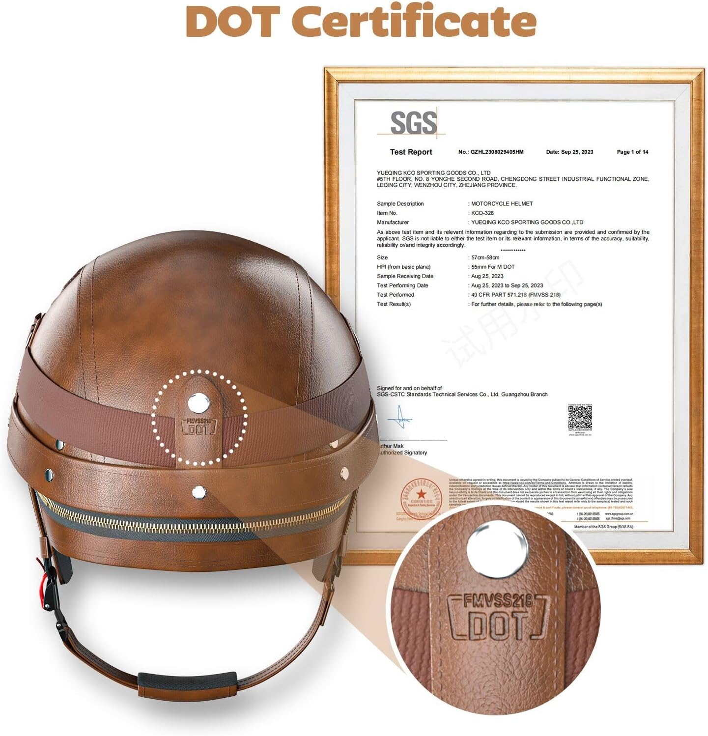German Style Motorcycle Helmet - DOT Approved Vintage Leather Novelty Half Helmets for Motorcycle with Goggles/Visor, Removable Lining/Earmuffs, for Cruiser Scooter Chopper Moped, for Adults Men Women