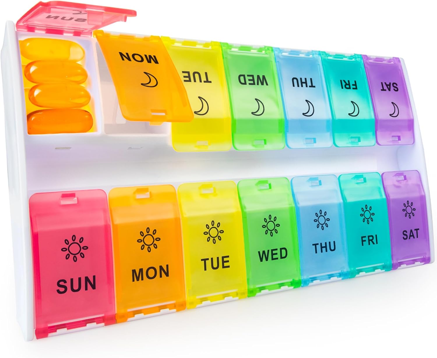 Großer für 7 Tage, Pillendose 2 mal Am Tag, Am Pm