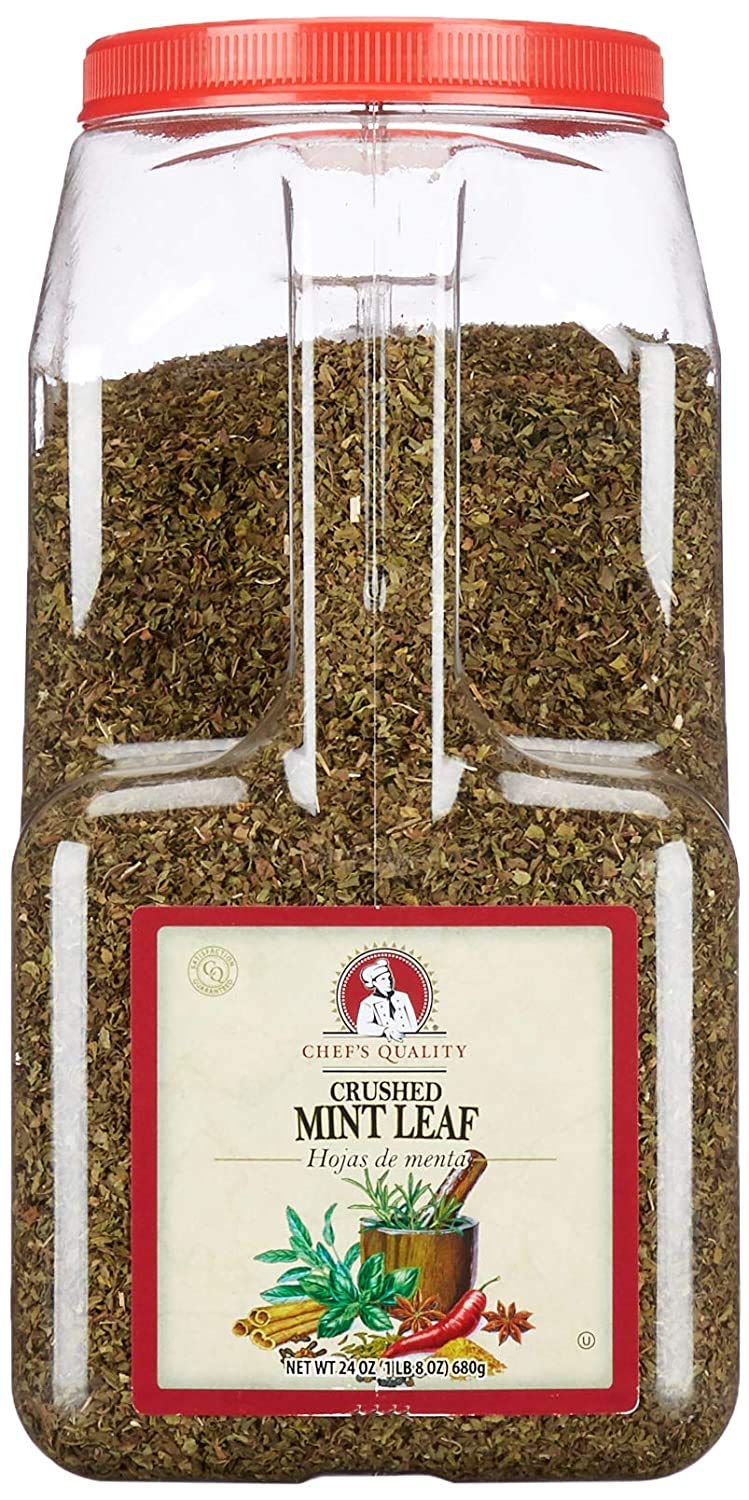 Chefs Quality Crushed Mint Leaves 24 OZ