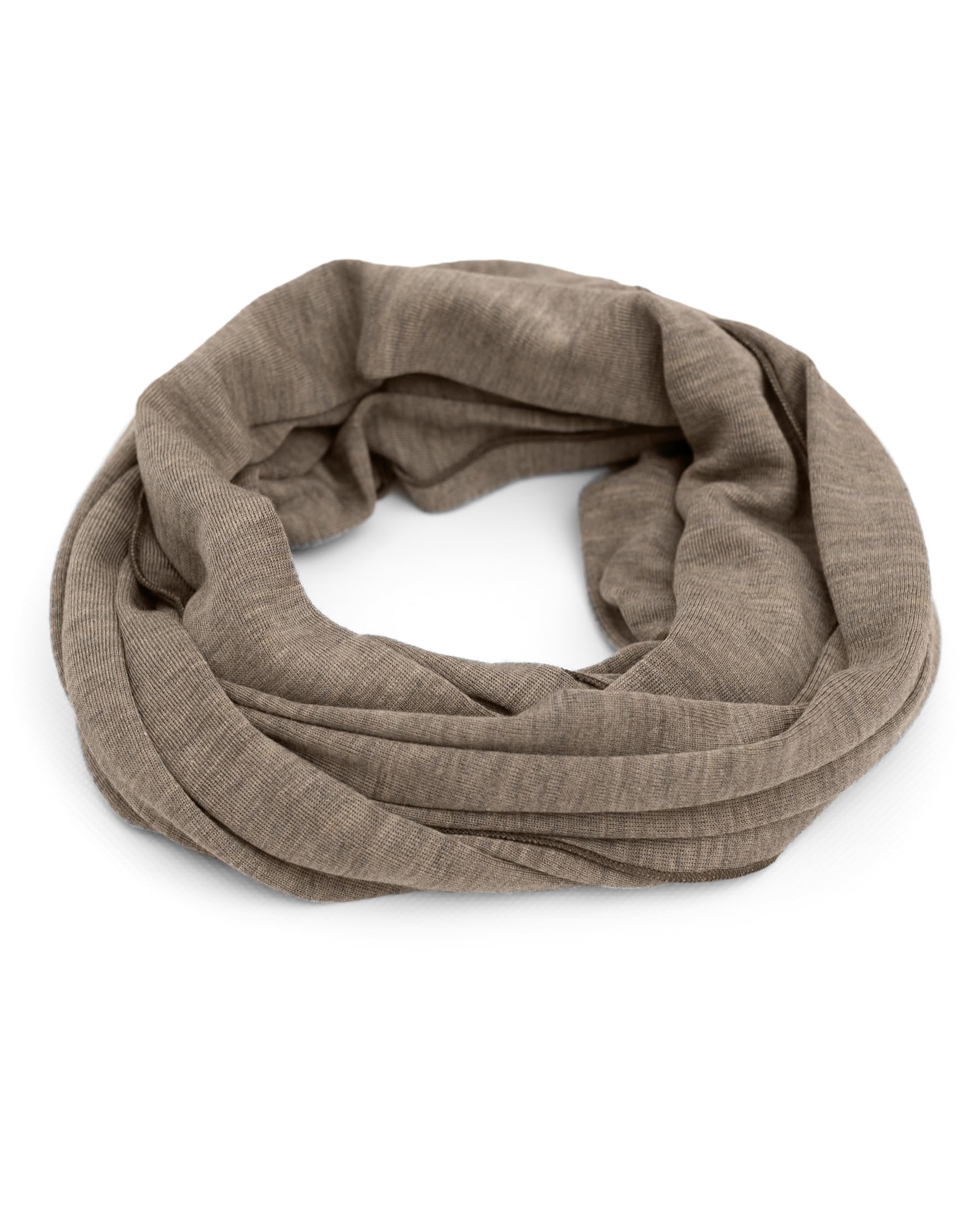 Engel Women's Walnut Men's Tube Scarf Loop Scarf 70% Wool (Kbt), 30% Silk (Walnut)