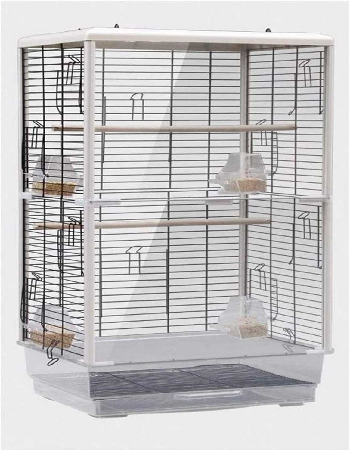 HTTGDGDH Professional Birdcage Pet Supplies Bird Carrier Gardening Decor Birdhouses Large Metal Open Top Bird Cage For Budgie Lovebirds Green Cheek Canary Parakeet Cockatiel Small,
