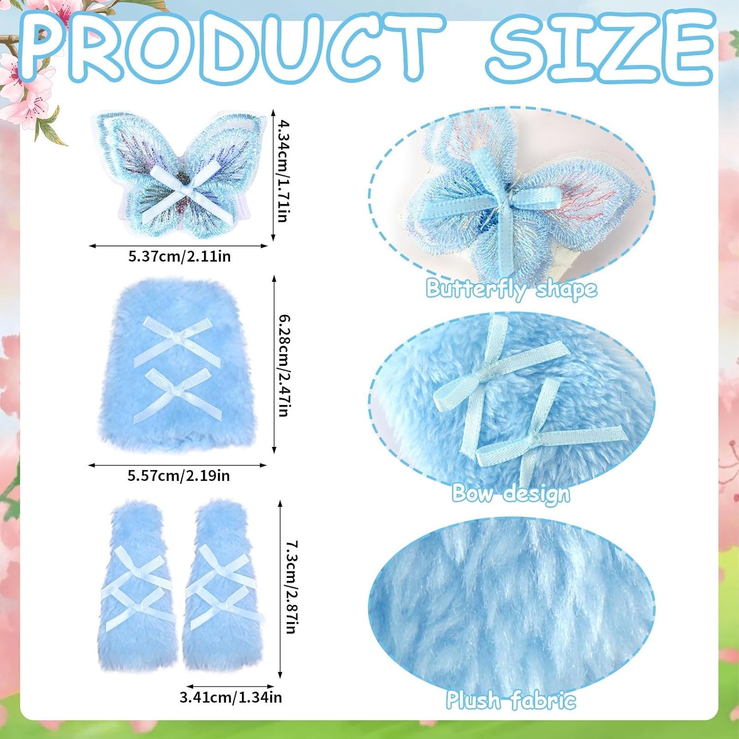 UPINS 3 Sets Clothes Accessories for 11.5 Inch Include Tube Butterfly Top Skirt Cute Butterfly Style Regular Outfit Clothing Birthday Gift