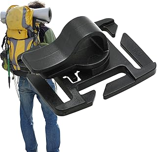 Berriphonia Clip de manguera para manguera de agua, clip de manguera de agua o mochila, Abrazadera de tubo de bolsa de bebida giratoria de 360 grados, Abrazadera de anillo D de liberación rápida