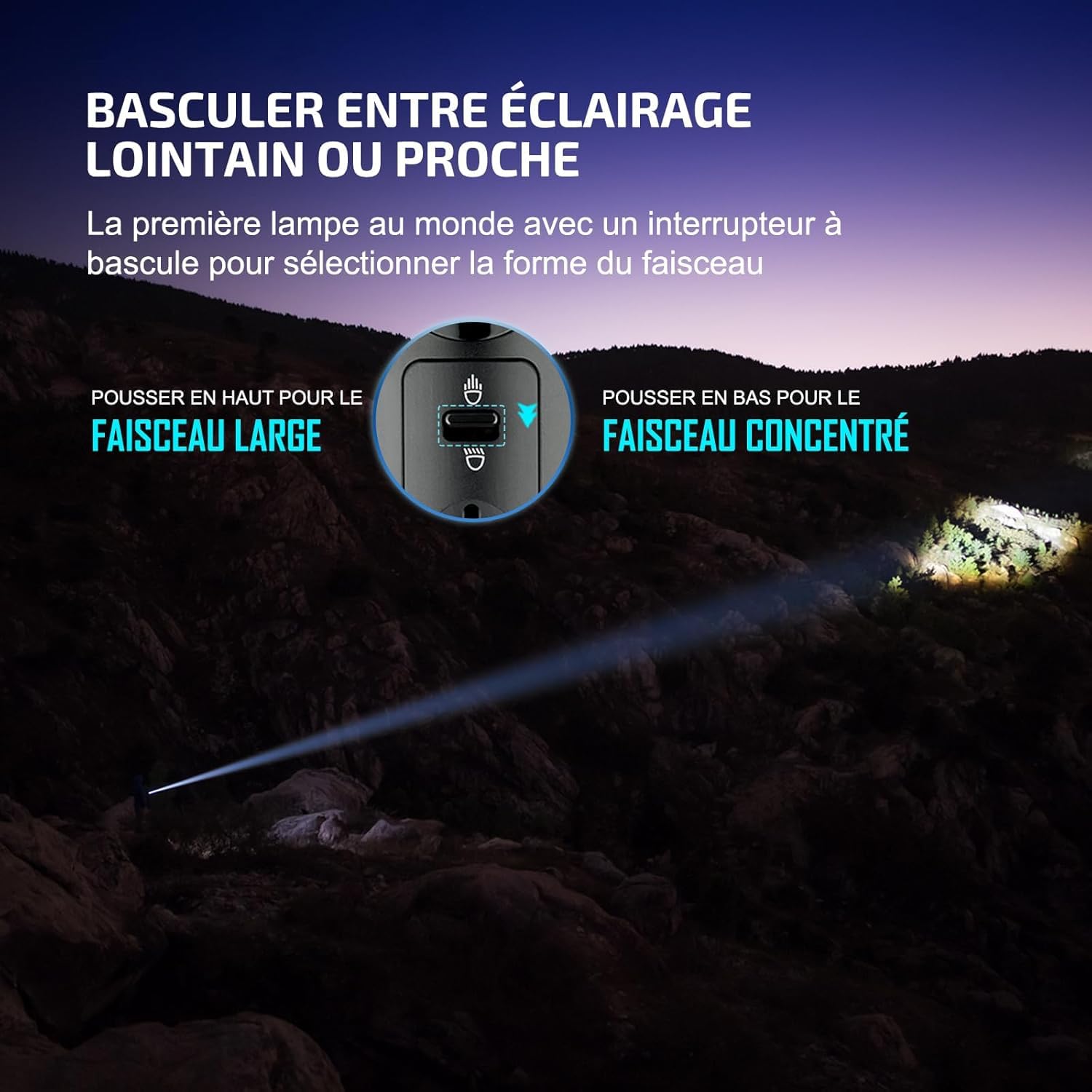 OLIGHT Bundle de Lampe de Poche Ultra Puissante Rechargeable X7R Marauder2 (Jusqu'à 14000 Lumens,800M) + Mini Petite Lampe Torche Porte-Clés I MINI2 USB Magnétique (50 Lumens, 44M) IPX8 Étanche