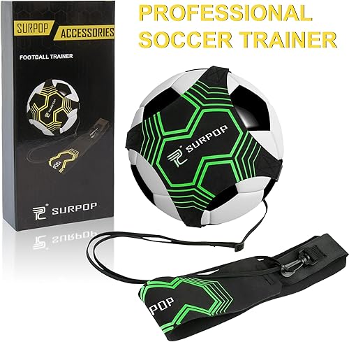 Miniatura 6 de Entrenador de fútbol, voleibol, rugby y fútbol americano, cinturón ajustable para niños y adultos para entrenar el lanzamiento de patadas de fútbol