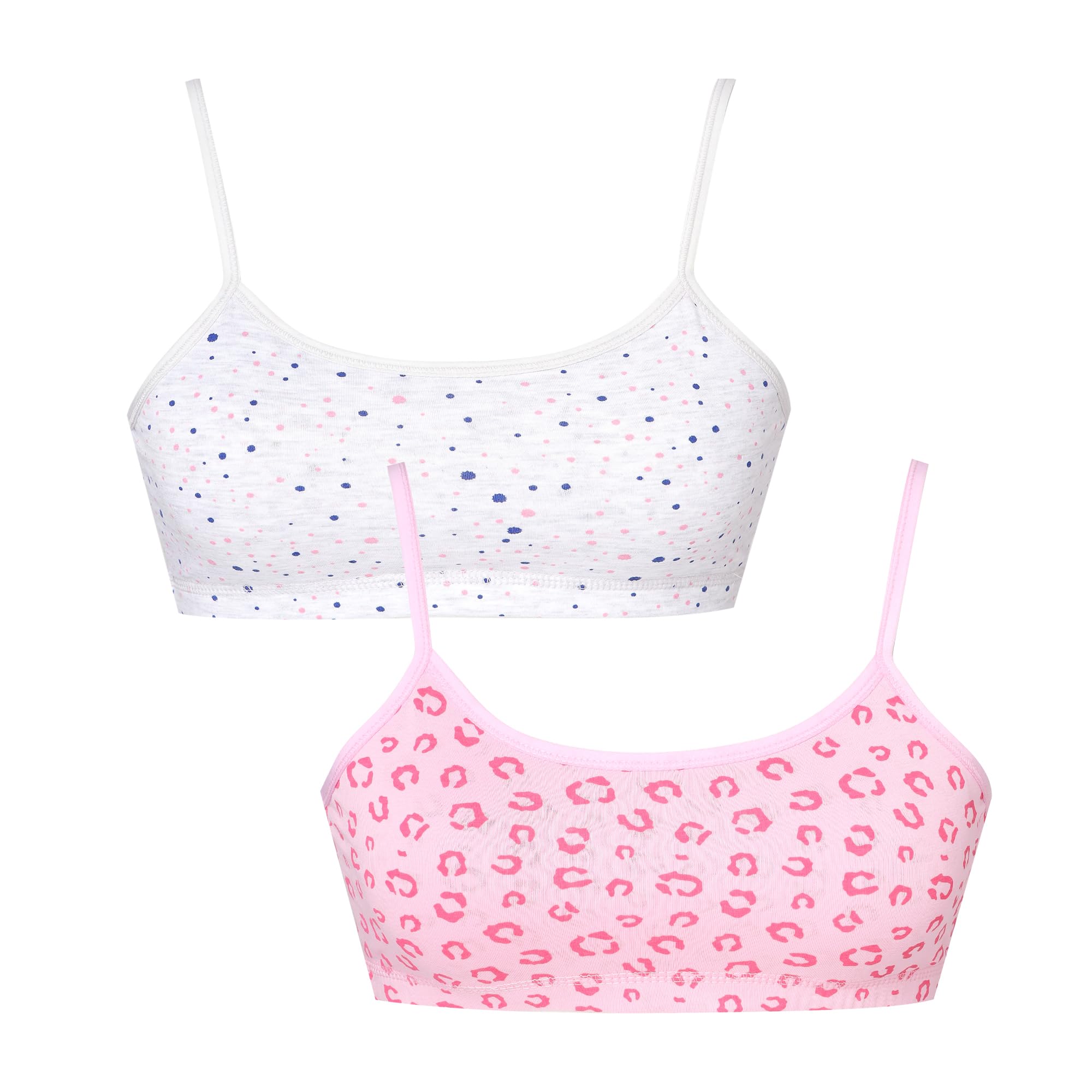 sillysally Printed Sports Bra Pack of 2 Non Padded Non Wired Girls Bra/Beginners Bra | Double Layered Fabric Sports Bra-picture-29