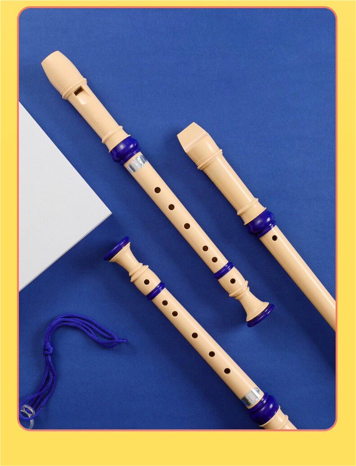 Flûte À Bec En Bois Flûte À Bec Soprano De Style Allemand (8 Trous) Instrument Débutant Pour Adultes