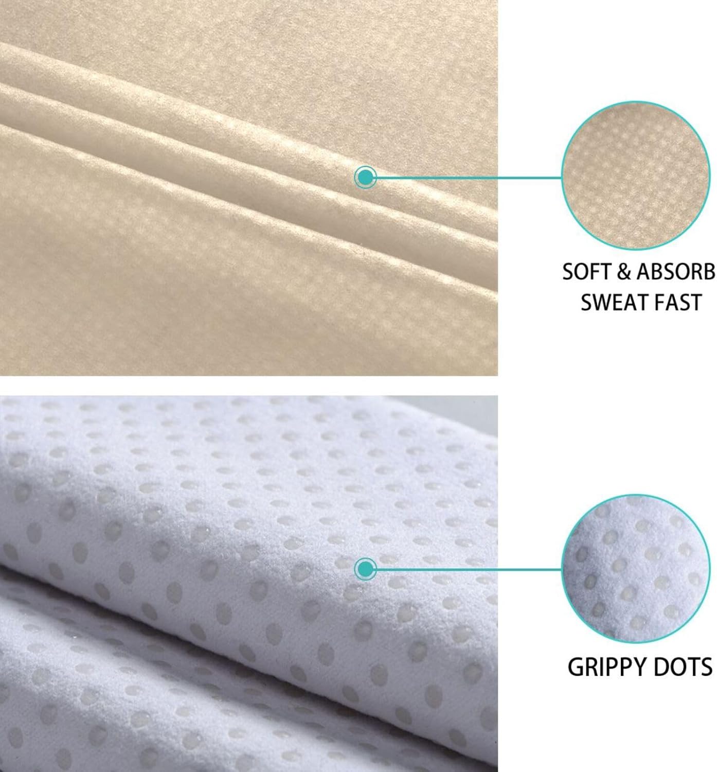 Rabbit Guitar Hot Yoga Towel – Stylish, Non-Slip, Grip Dots, Super Absorbent, 27" x 73" - Yoga Mat Towels for Exercise, Fitness