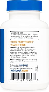 Nutricost Nattokinase 2,000FU, 120 Capsules, Gluten Free, GMO-Free