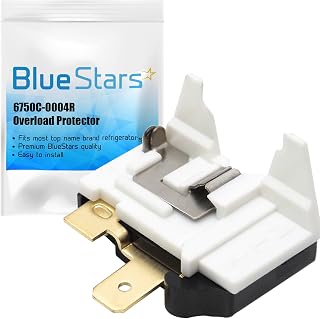 Ultra Durable 6750C-0004R Refrigerator Overload Protector Replacement Part by BlueStars - Compatible with LG & Kenmore Refrigerators - Replaces 6750C-0005P