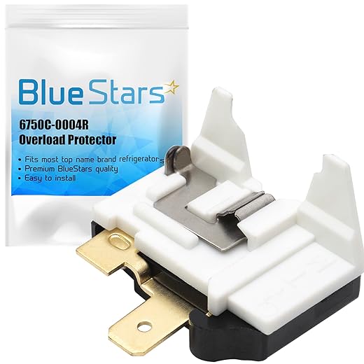 Ultra Durable 6750C-0004R Refrigerator Overload Protector Replacement Part by Blue Stars - Exact Fit For LG & Kenmore Refrigerators